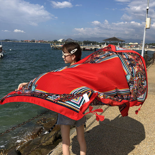 Bufanda Étnica Larga Estilo Coreano para Verano y Otoño - Image 24