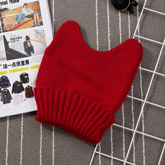 Gorro de Lana Coreano con Orejas de Gato - Image 23