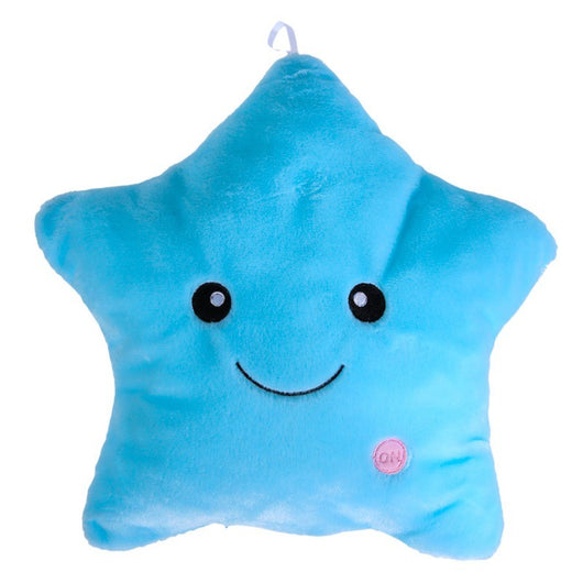Almohada Luminosa Infantil 34CM con Diseño de Estrellas LED y Luz Colorida - Image 4