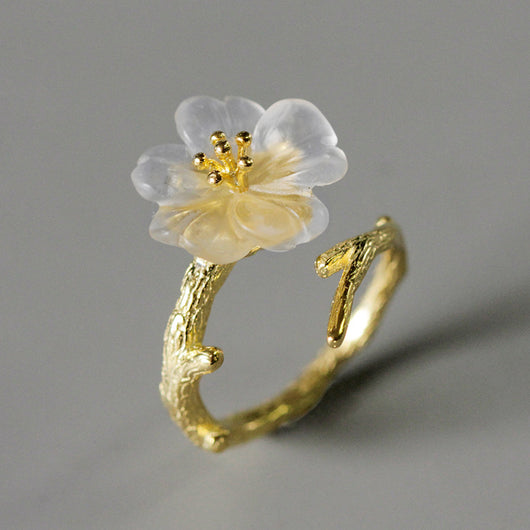 Anillo Rama Floral Artesanal - Image 6