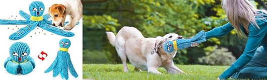 Juguete Interactivo Pulpo para Perros - Peluche con Texturas y Sonidos Crujientes - Image 11