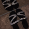 Diamond Flat Sandals - Comfort and Elegance