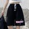 Shorts Deportivos Cintura Alta Sueltos Negros para Mujer - Efecto Adelgazante