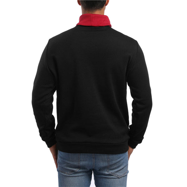 Suéter Pullover Casual con Combinación de Colores para Hombre