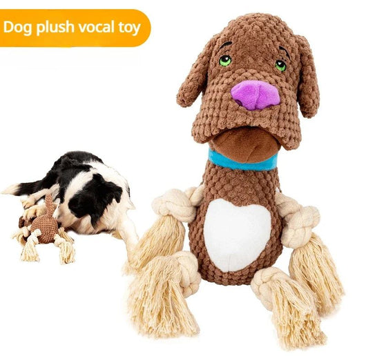 Juguete Interactivo para Perros con Sonidos y Cuerda de Algodón Resistente