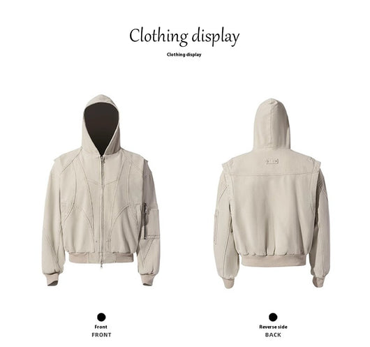 Chaqueta de Trabajo Pesada en Lona Lavada para Hombre - Image 11