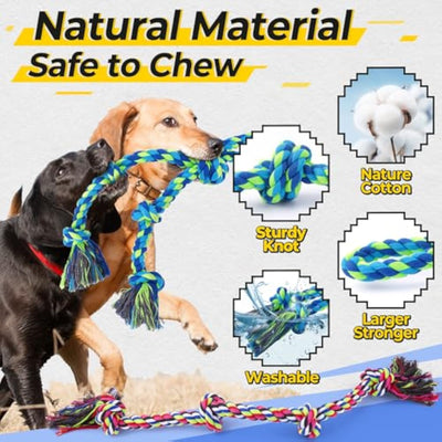 Juguete de Cuerda Resistente para Perros Agresivos - Tira y Afloja Duradero - Image 7