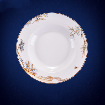 Plato de Cerámica Estilo Chino para Restaurante y Hogar - Image 16