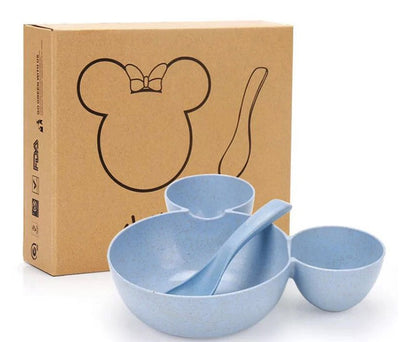Juego de Comida Infantil Mickey Mouse en Fibra de Trigo - Plato, Cubiertos y Palillos - Image 12