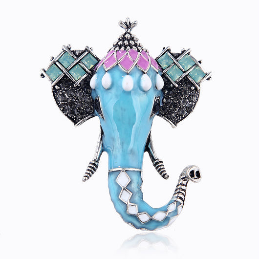 Elefante Miniatura Retro Esmaltado en Colores Pastel - Image 8