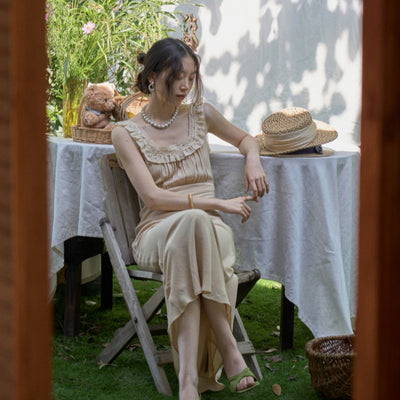 Vestido Elegante Retro con Encaje Ajustado en Rayón Premium para Festividades - Image 12