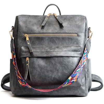Mochila de Cuero Vintage con Gran Capacidad - Image 6