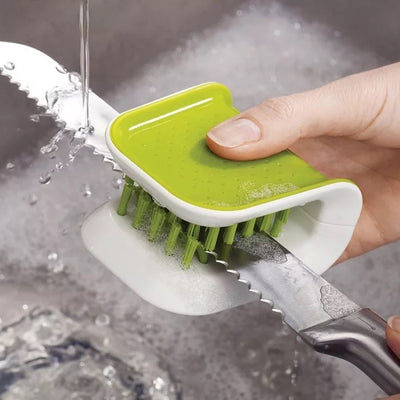 Cepillo Limpiador en U para Cuchillos y Cubiertos - Limpieza Profunda de Cocina