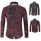 Camisa Estampada Floral Manga Larga