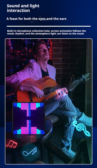 Marco de Fotos LED Bluetooth con Pantalla Pixel Personalizable - Image 11