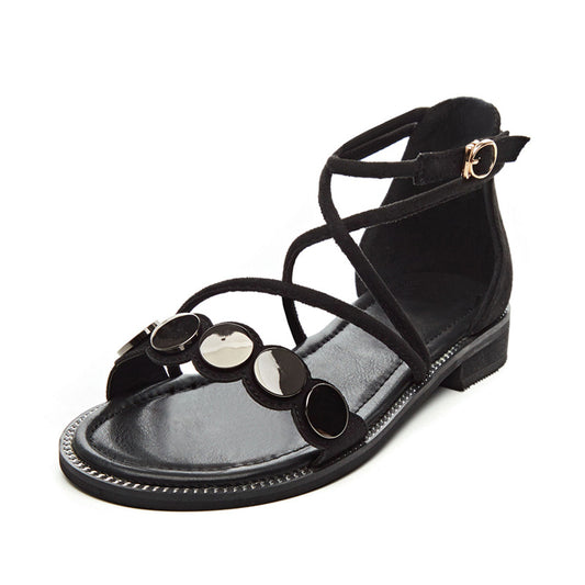 Sandalias Cómodas Talla Grande 40-43 para Pies Anchos - Diseño Plano y Acolchado - Image 2