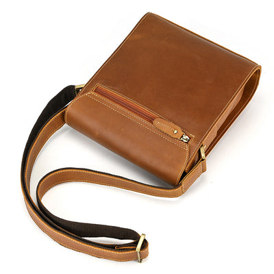 Bolso Bandolera de Cuero Genuino para Hombre - Image 21