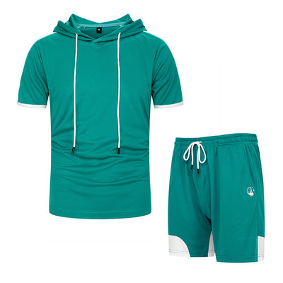 Conjunto Deportivo Casual con Capucha y Combinación de Colores para Hombre - Image 9
