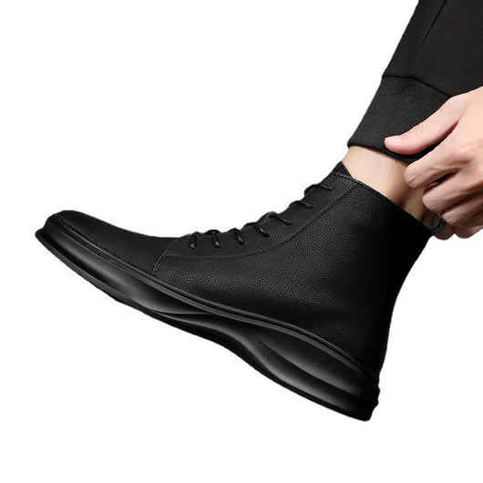 Botas Martin Hombre Cuero Negro Todas las Estaciones - Image 5
