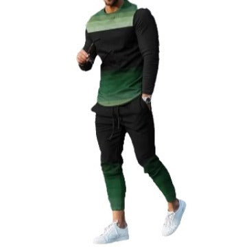 Traje Étnico Estampado de Manga Larga para Hombre - Image 5