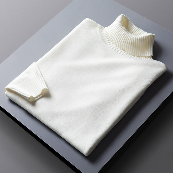 Suéter de Cuello Alto Hombre con Solapas - Diseño Moderno y Cálido