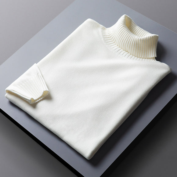Suéter de Cuello Alto Hombre con Solapas - Diseño Moderno y Cálido