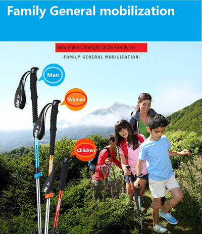 Bastones de Trekking Telescópicos para Familia - 3 Secciones Ajustables - Image 7