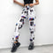 Pantalones de Vestir con Contraste de Colores