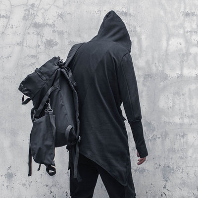 Abrigo Trench Gótico Asimétrico para Hombre - Image 4