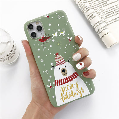 Funda para Celular Navideña con Reno y Muñeco de Nieve - Image 10