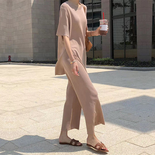 Conjunto de Dos Piezas con Pantalón Ancho Casual - Image 8