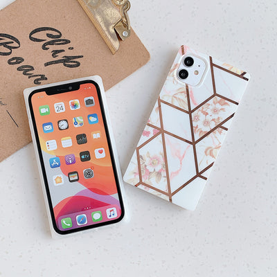 Funda Mármol Electrochapada para Teléfono Móvil - Image 2
