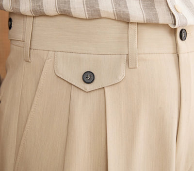Pantalón Recto Cintura Alta Estilo Italiano - Image 4