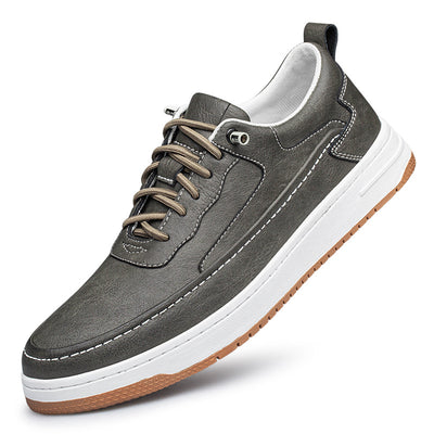 Zapatos Casuales de Cuero Genuino con Suela Gruesa - Diseño Retro Artesanal - Image 4