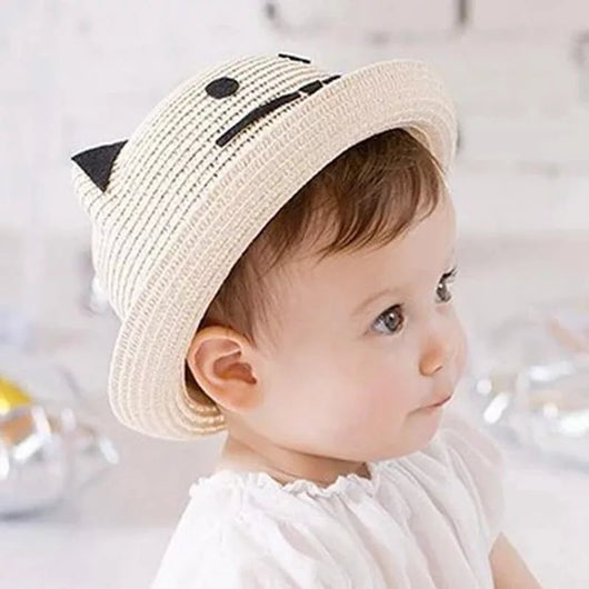 Sombrero de Paja Estilo Princesa Coreano para Niñas - Image 4