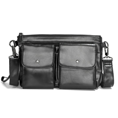 Bolsa Crossbody de Cuero Genuino para Hombre, Bandolera Casual - Image 4