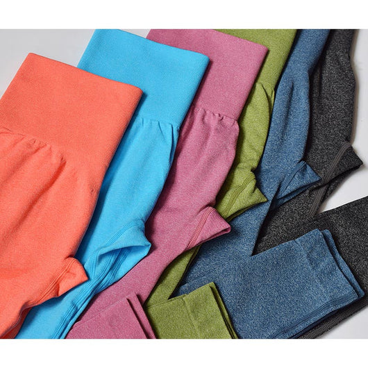 Pantalones de yoga cintura alta con soporte elástico para fitness - Image 6