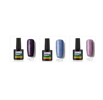 Esmalte de Gel Fotocurable ROSALIND sin Químicos - Sistema Arcoíris con Brillos - Image 30