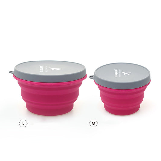 Kit de Cubiertos Plegables con Tazón de Silicona para Viajes y Camping - Image 2