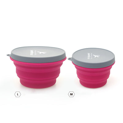 Kit de Cubiertos Plegables con Tazón de Silicona para Viajes y Camping - Image 2