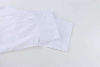 Camisa Blanca Francesa Cuello V Manga Larga Nicho - Image 12