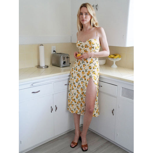 Vestido Vintage Francés con Estampado Clásico para Mujer - Image 8