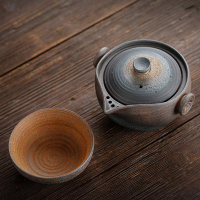 Juego de Té Portátil Japonés de Cerámica para Viajes - Image 7