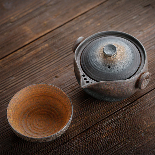 Juego de Té Portátil Japonés de Cerámica para Viajes - Image 7