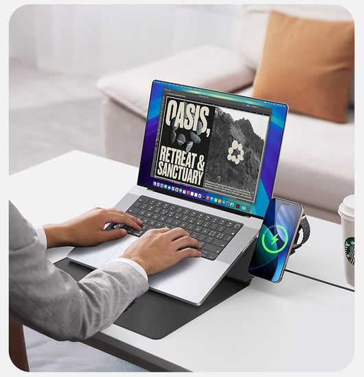 Cargador Inalámbrico 3 en 1 Multifuncional con Funda para Laptop - Image 12
