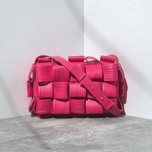 Bolsa de Cuero Tejido Bandolera Casual para Mujer - Image 3