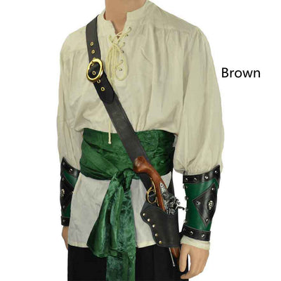 Bolso Mensajero Medieval con Hebilla Guerrero Europeo en Cuero PU - Image 3