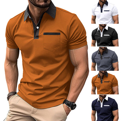 Polo Slim Fit con Bolsillo de Solapa para Hombre