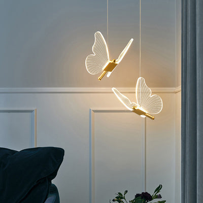 Lámpara Colgante Mariposa Minimalista para Mesita de Noche - Image 2