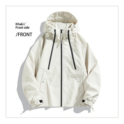 Chaqueta Bomber Impermeable y Cortavientos para Parejas - Diseño Color Block Casual - Image 22